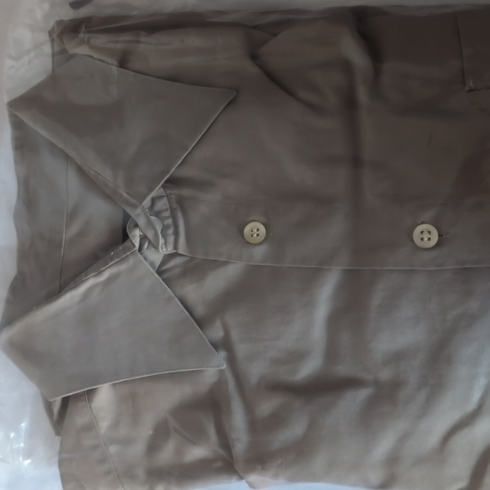 Men's Boss Hugo‎ Boss Cotton Dress Shirt Size 16, Brown